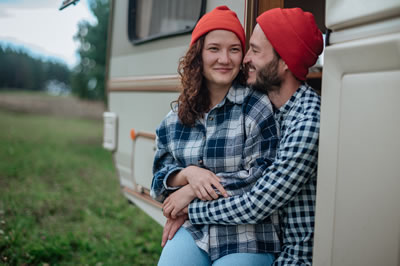 couple enjoying new house