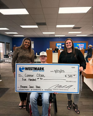Students celebrating Westmark scholarship awards