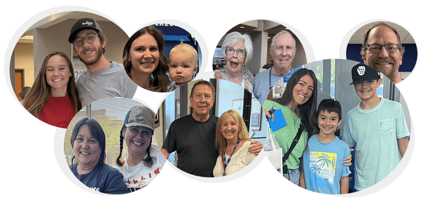 Diverse group of Westmark Credit Union members smiling