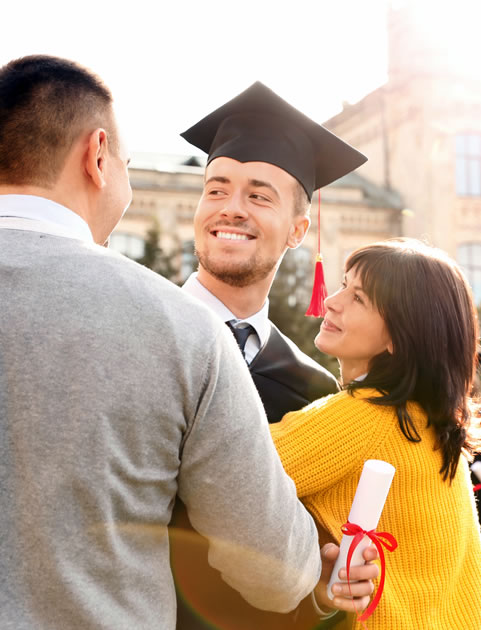 Family discussing college savings and estate planning strategies